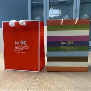 Set of 2 Coach Gift Bags- 2011 & 2012